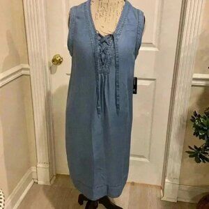 NWT- new directions Jean dress sz M